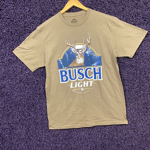 Busch Light Big Buck Hunter Light Lager Beer Promo T-Shirt M - Picture 3 of 4
